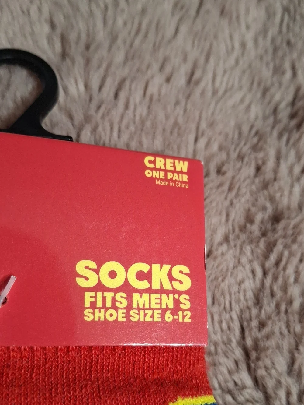 Logo Men's Crew Socks - Mens Shoe Sz 6-12